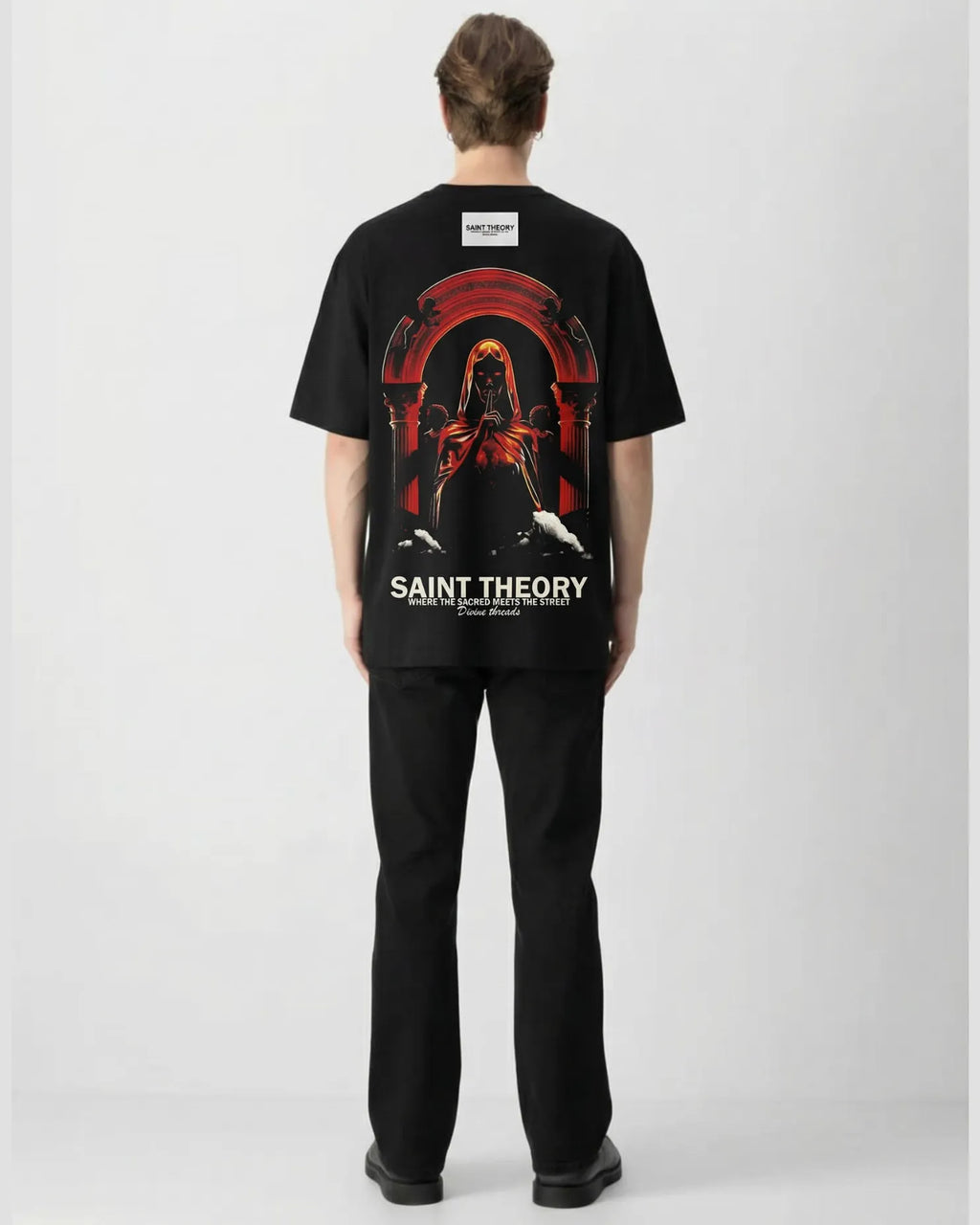 CAMISETA Oversize SAINT THE0RY Evangelium Natural 300 GRAMOS