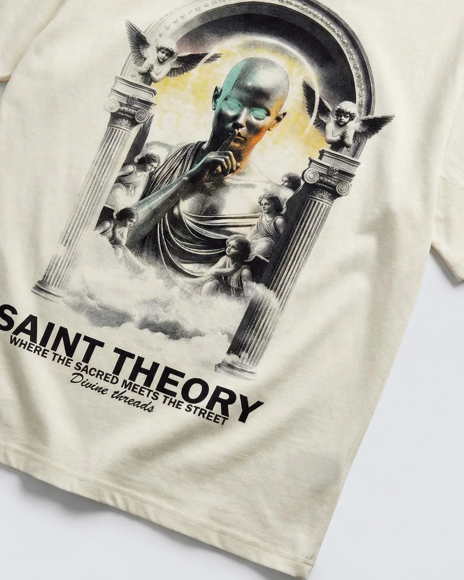 CAMISETA Oversize SAINT THE0RY Abstraction Angel 300 GRAMOS