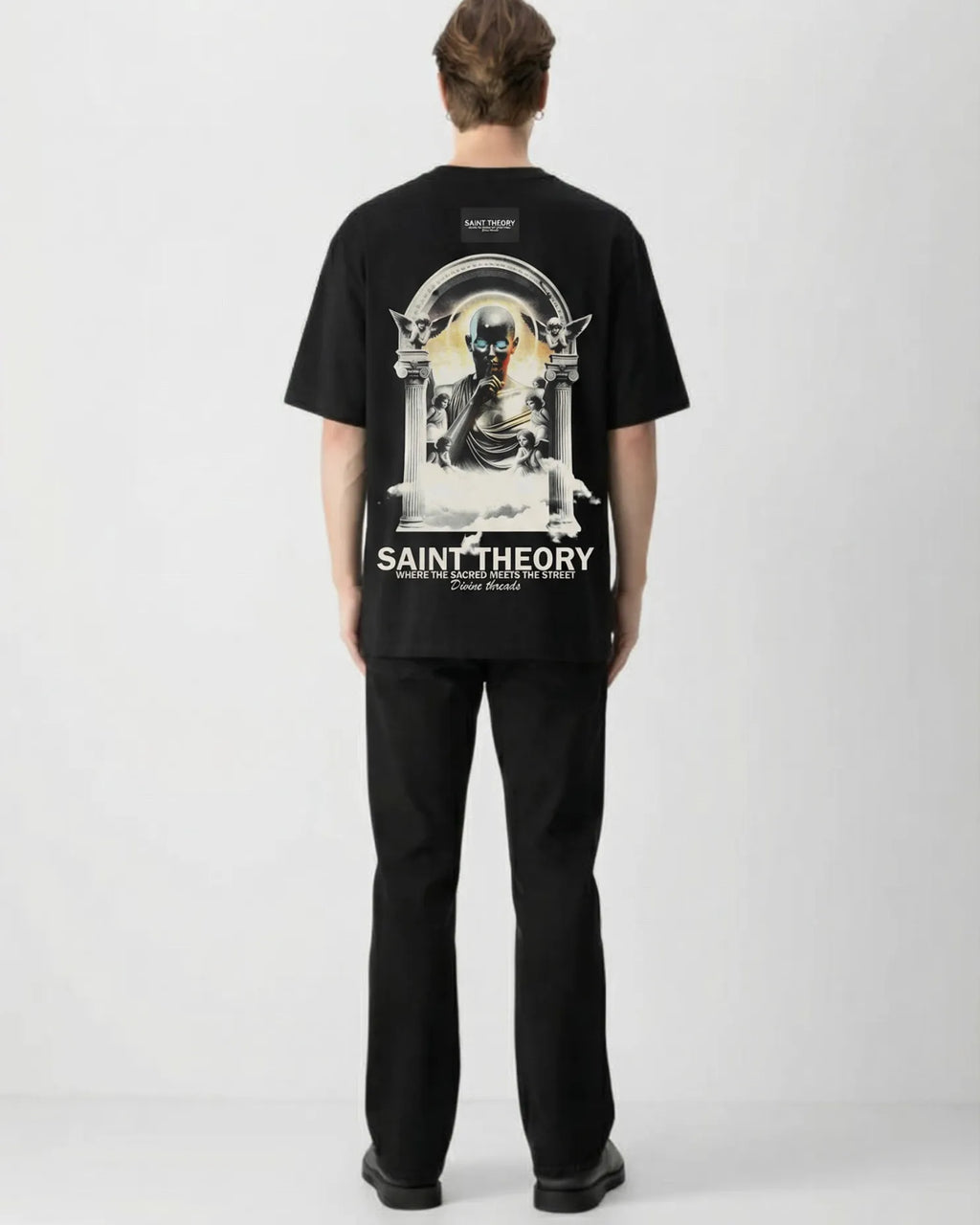 CAMISETA Oversize SAINT THE0RY Abstraction Angel 300 GRAMOS