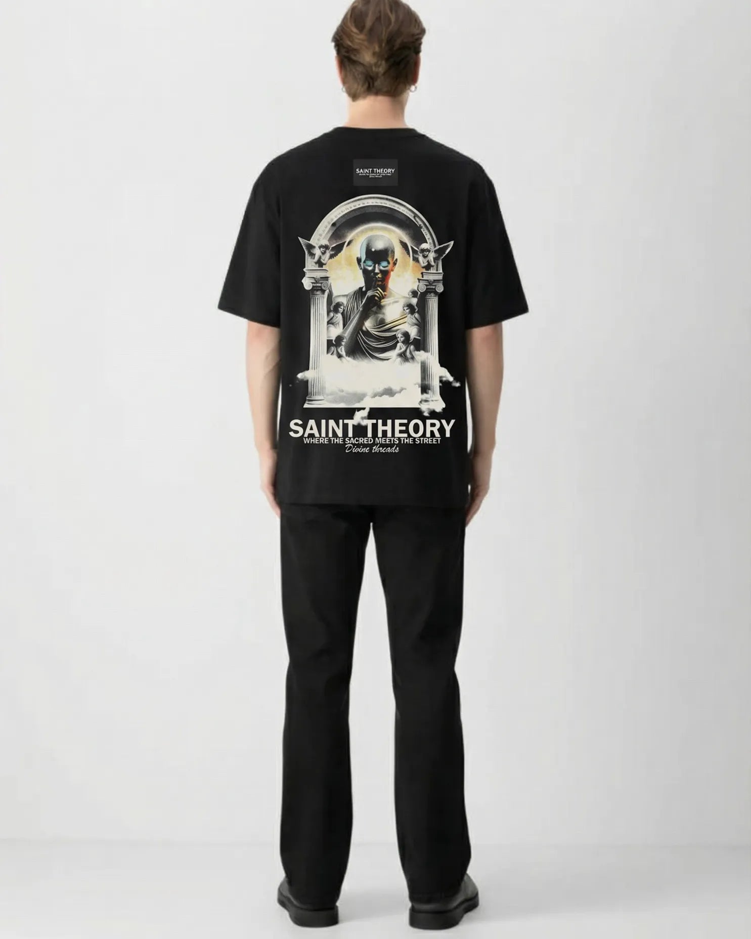 CAMISETA Oversize SAINT THE0RY Abstraction Angel 300 GRAMOS