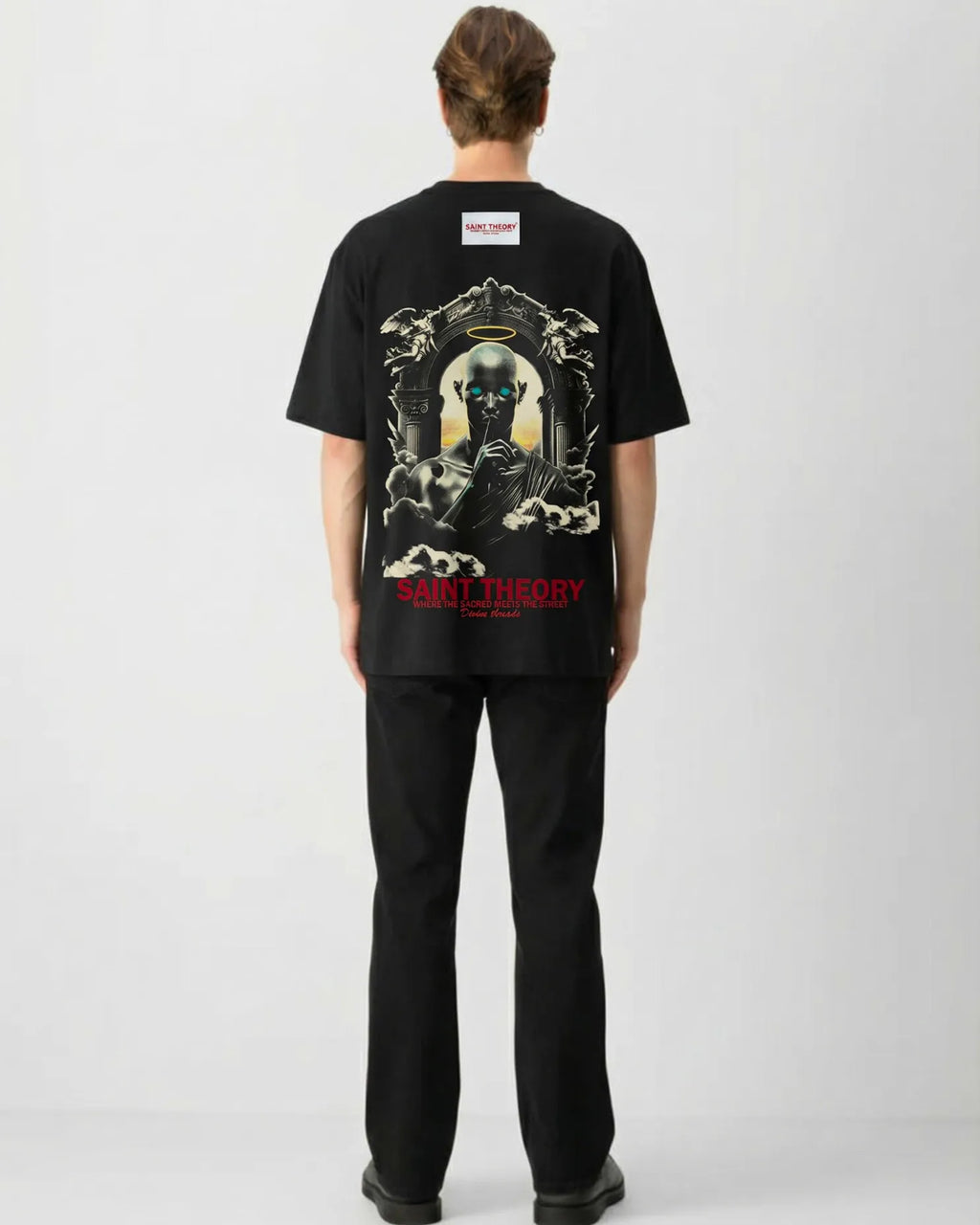 CAMISETA Oversize SAINT THE0RY Courier Angel 300 GRAMOS