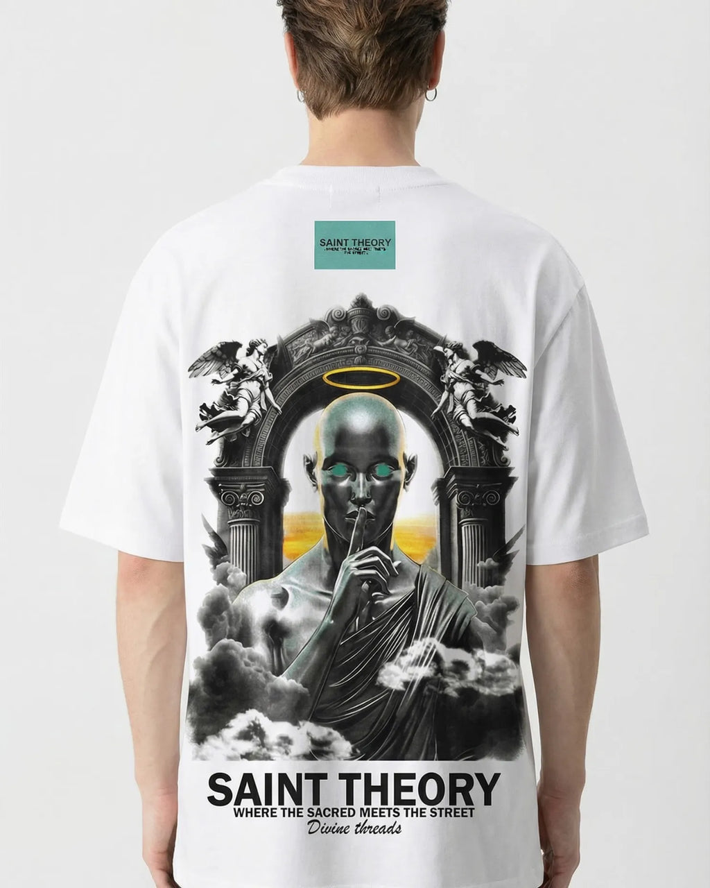 CAMISETA Oversize SAINT THE0RY Courier Angel 300 GRAMOS