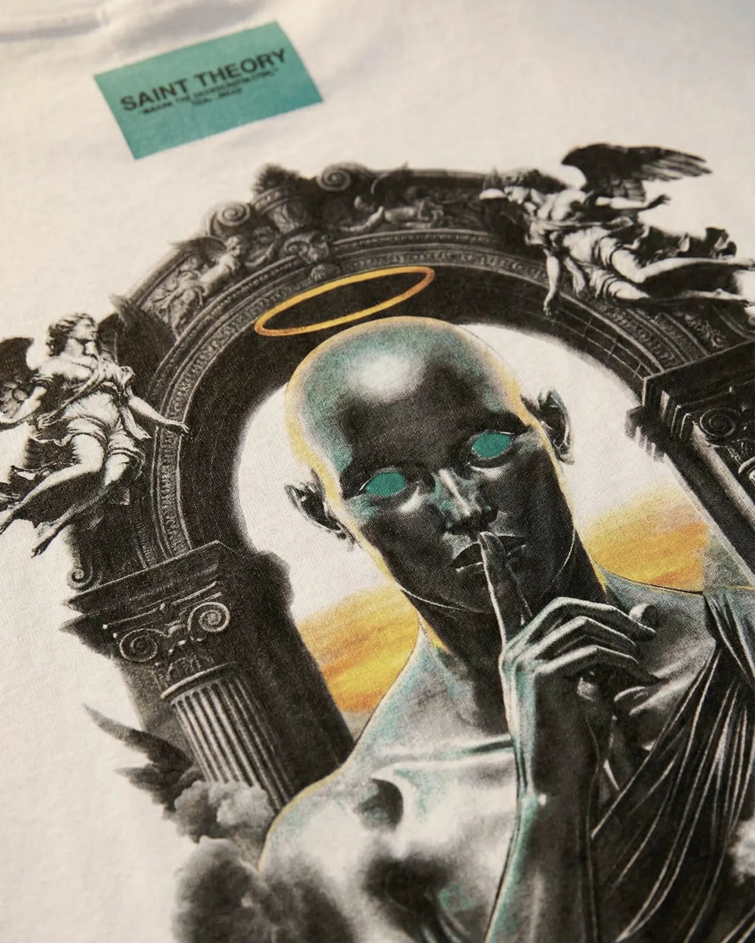 CAMISETA Oversize SAINT THE0RY Courier Angel 300 GRAMOS