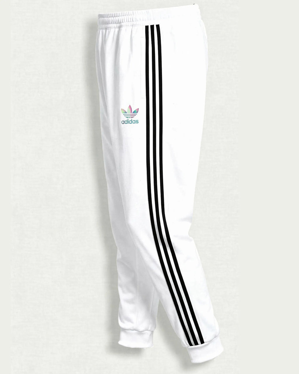 Sudadera Algodon Ad1das 3 Bandas Blanca