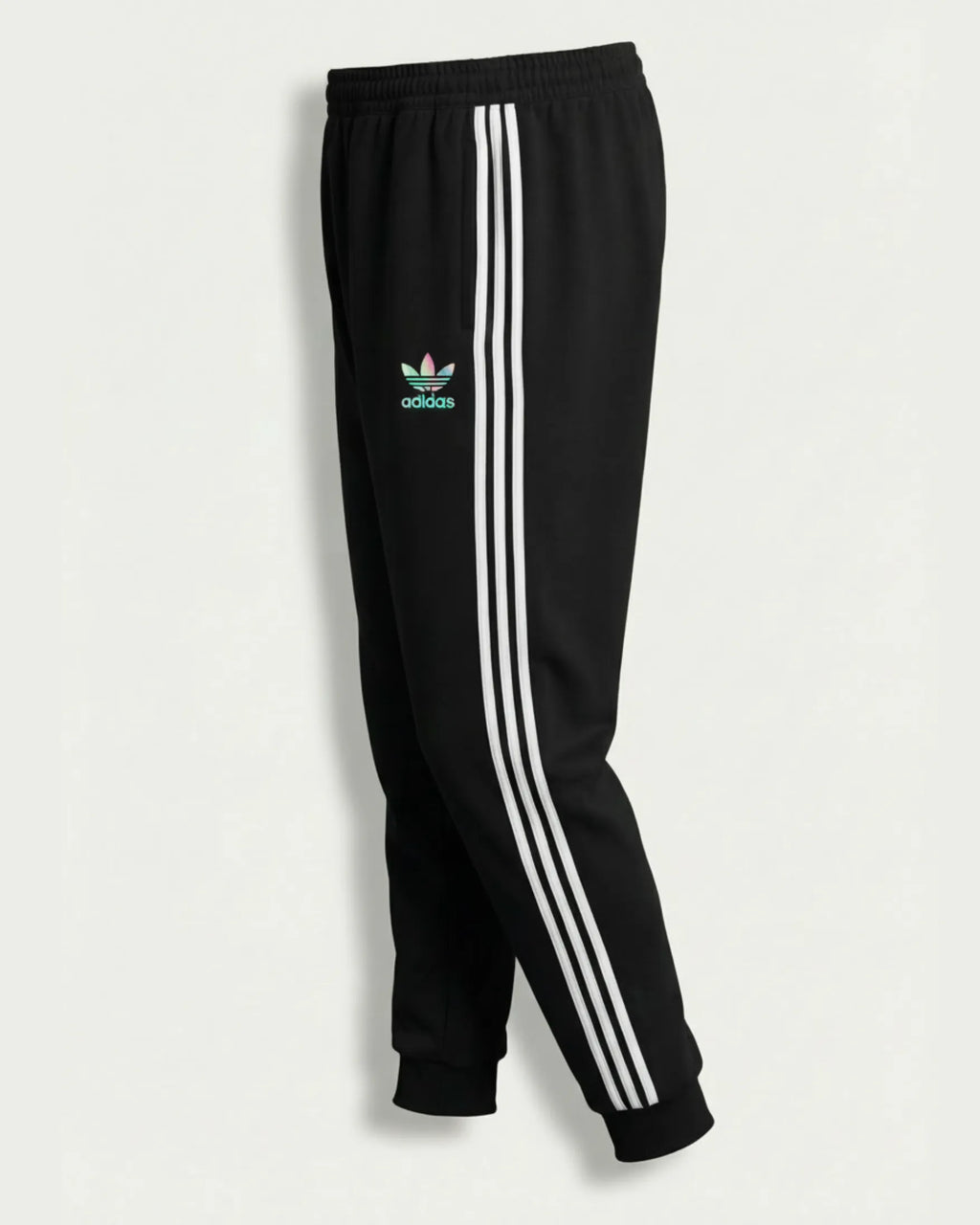 Sudadera Algodon Ad1das 3 Bandas Negra