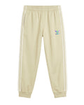 Sudadera Algodon Ad1das 3 Bandas Crema