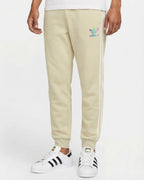 Sudadera Algodon Ad1das 3 Bandas Crema