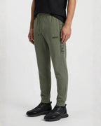Sudadera Algodon B0SS Relaxed Verde Militar