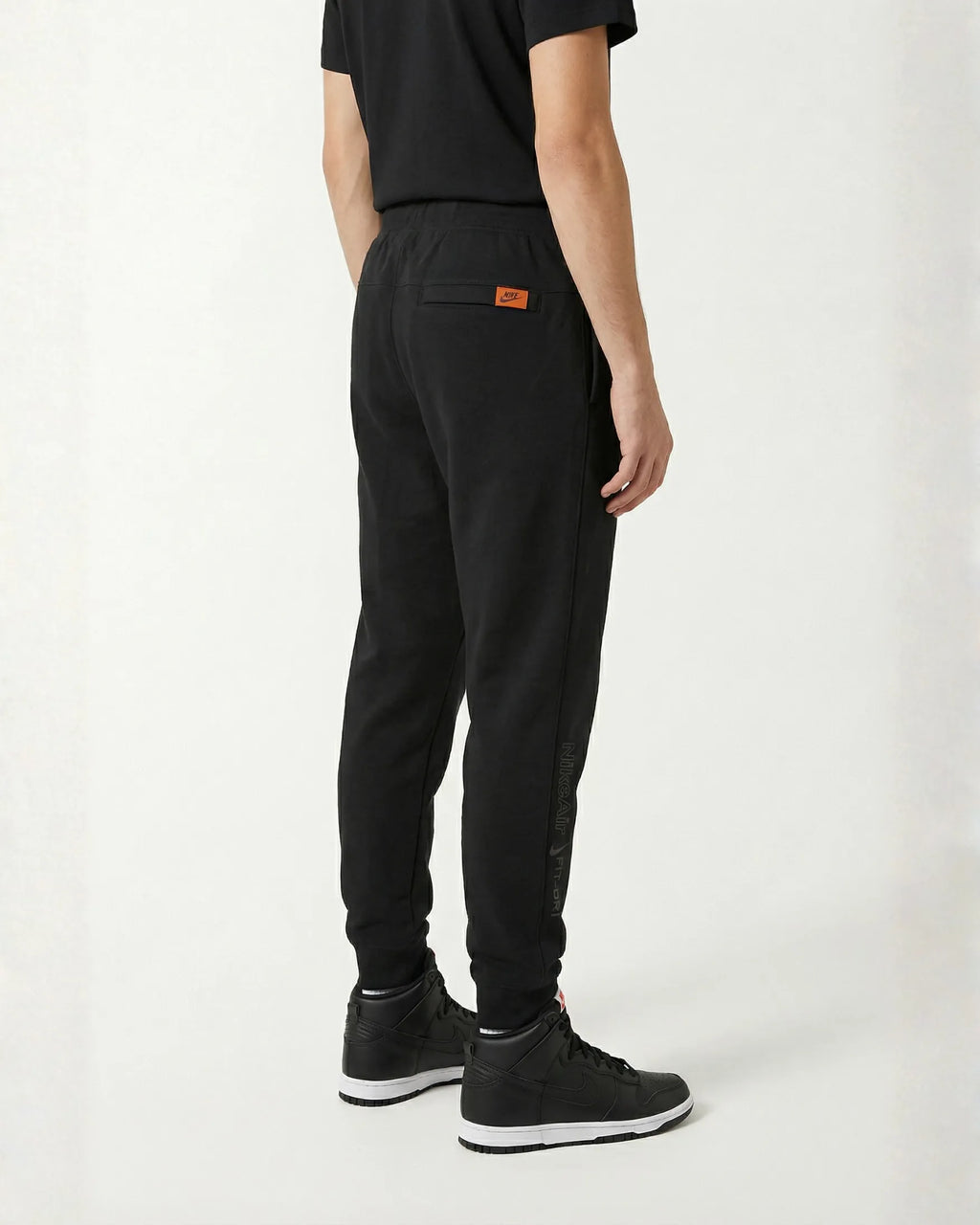 Sudadera Algodon Swosh Negra