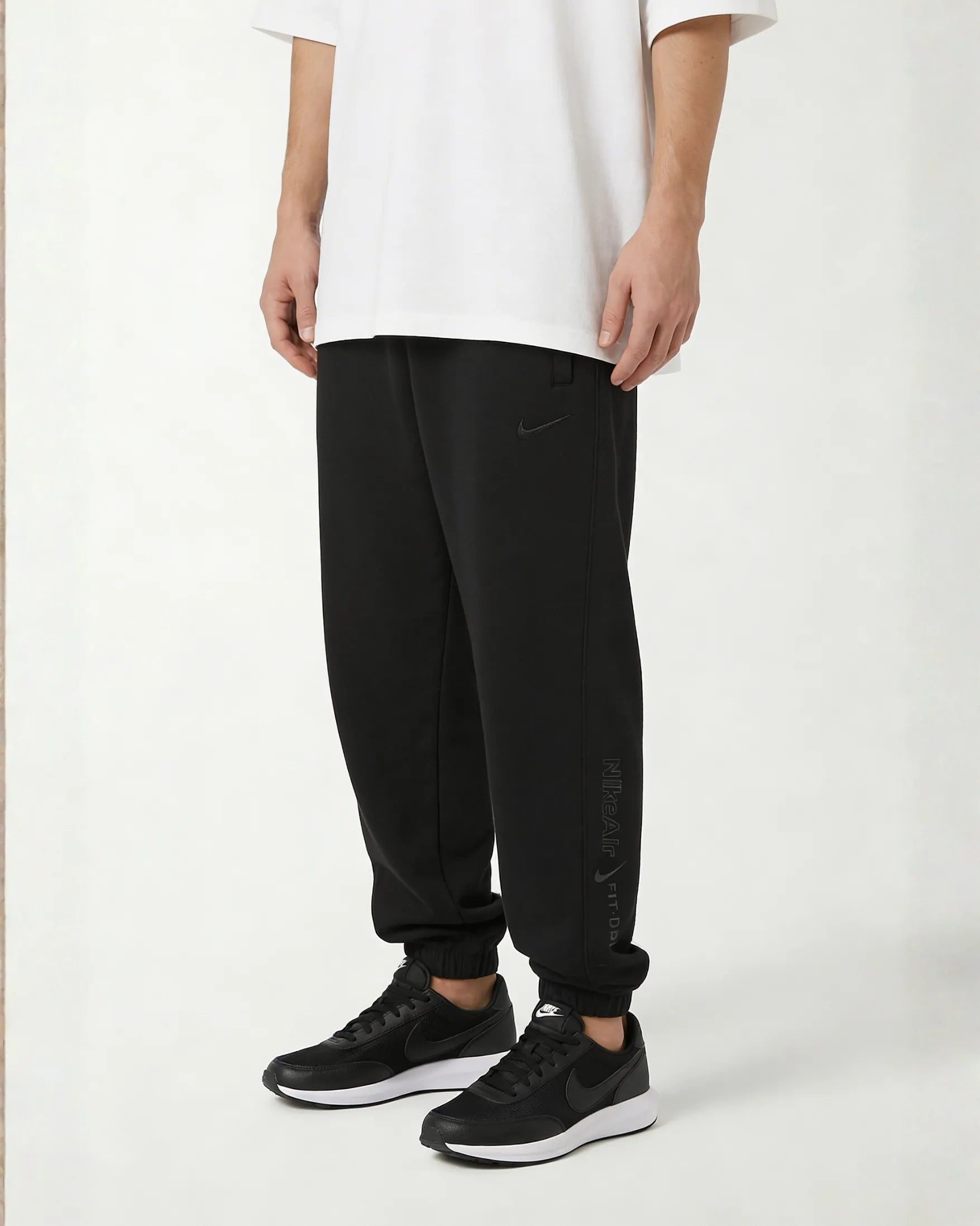 Sudadera Algodon Swosh Negra
